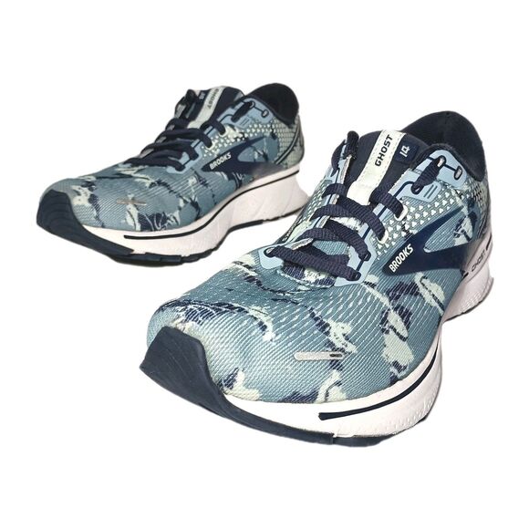 Brooks Ghost 14 Womens Size 9 B Running Training Shoes Blue Camo 1203561B465 - Picture 11 of 14